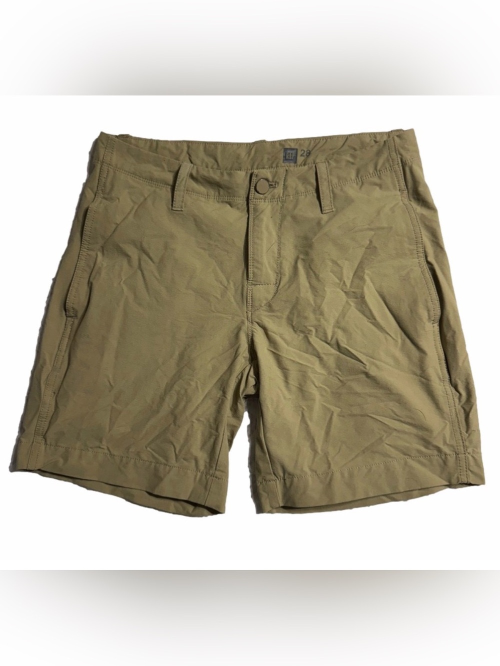 Gap Men 28 Inch Waist Tan Khaki Quick Dry Hybrid Activewear Shorts